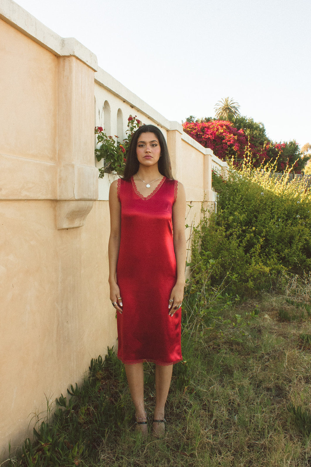 California Valentine Silk Dress